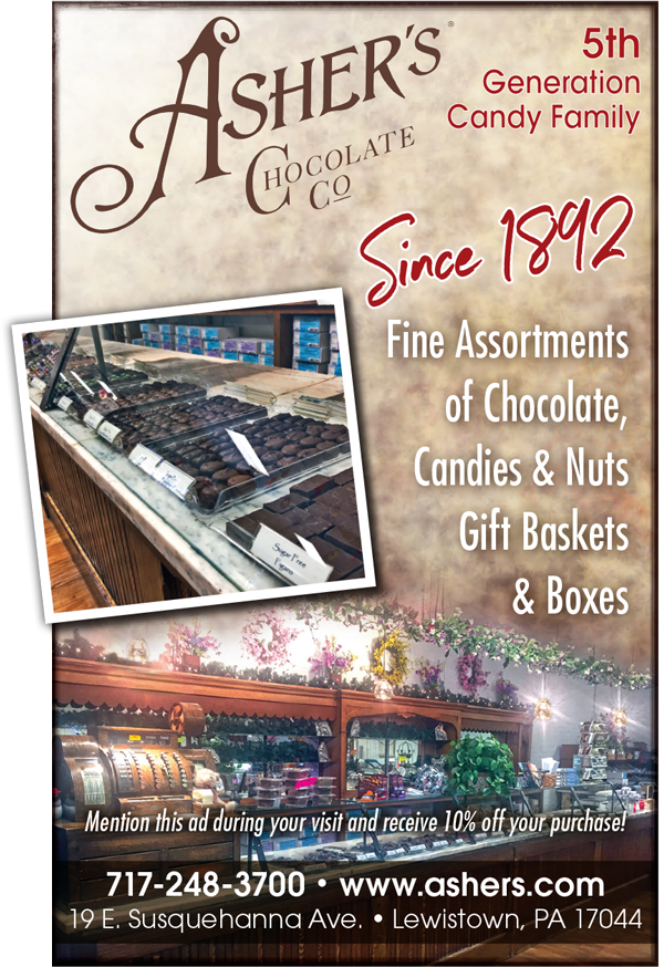 Asher's Chocolate Company <center>Asher's Chocolate Company | <b><a href="https://ashers.com/" target="_blank" rel="noopener noreferrer">CLICK HERE to view the website</a></b></center>