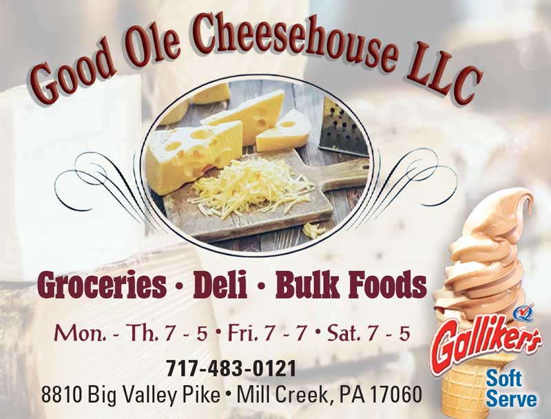 Good Ole Cheesehouse <center>Good Ole Cheesehouse| <b><a href="tel:717-483-0121">CLICK TO CALL 717-483-0121</a></b></center>